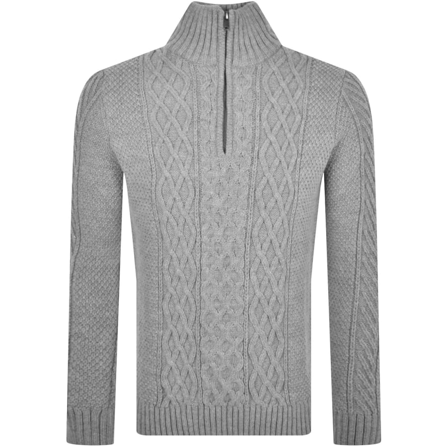 Superdry mens cable knit jumper discount